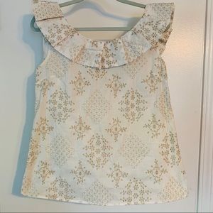 Anthropologie Weston Wear White Blouse